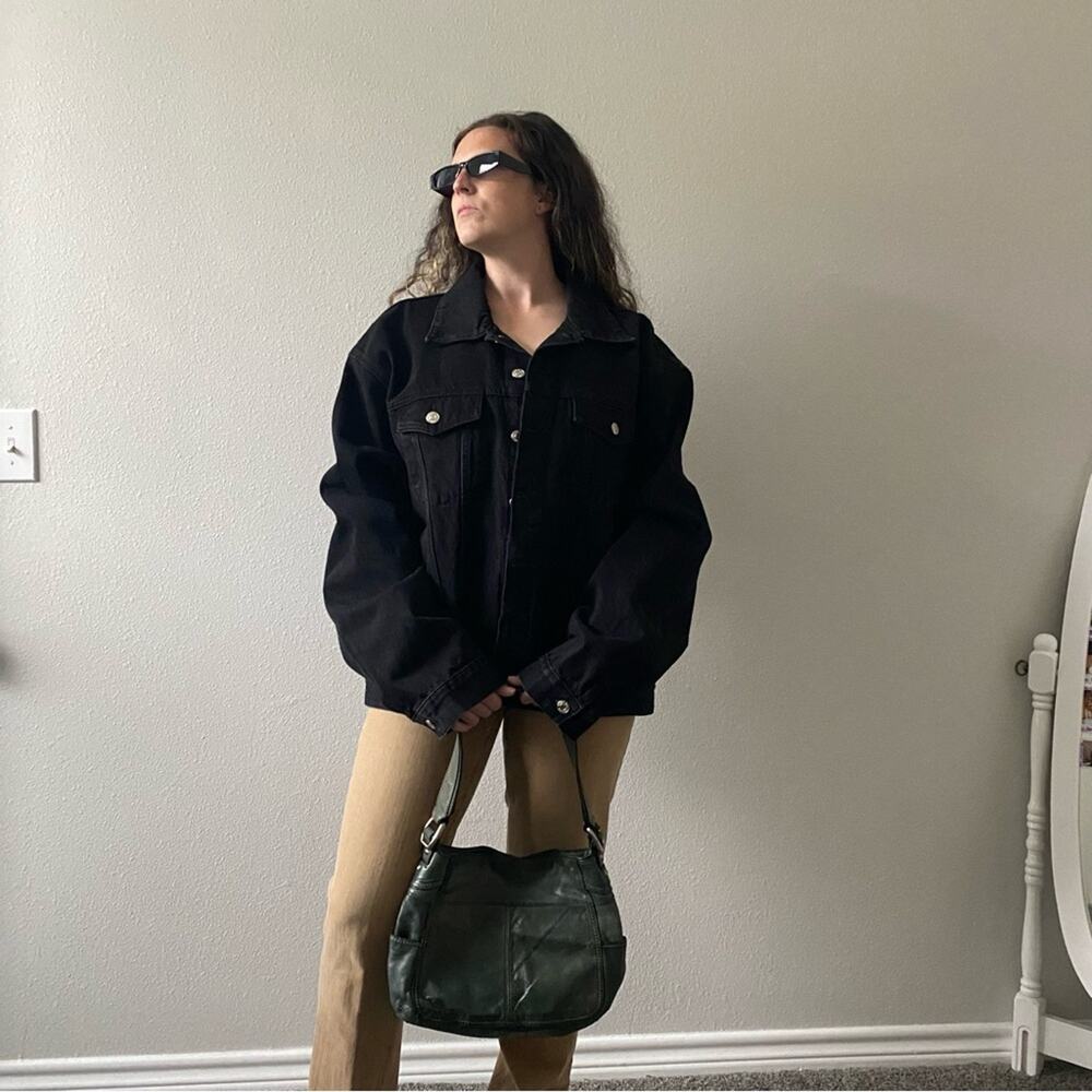 Balenciaga Logo Monogram Denim Jacket